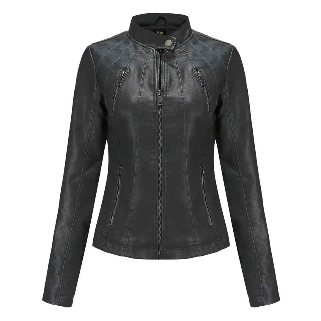 Adelija - veste en cuir stylée