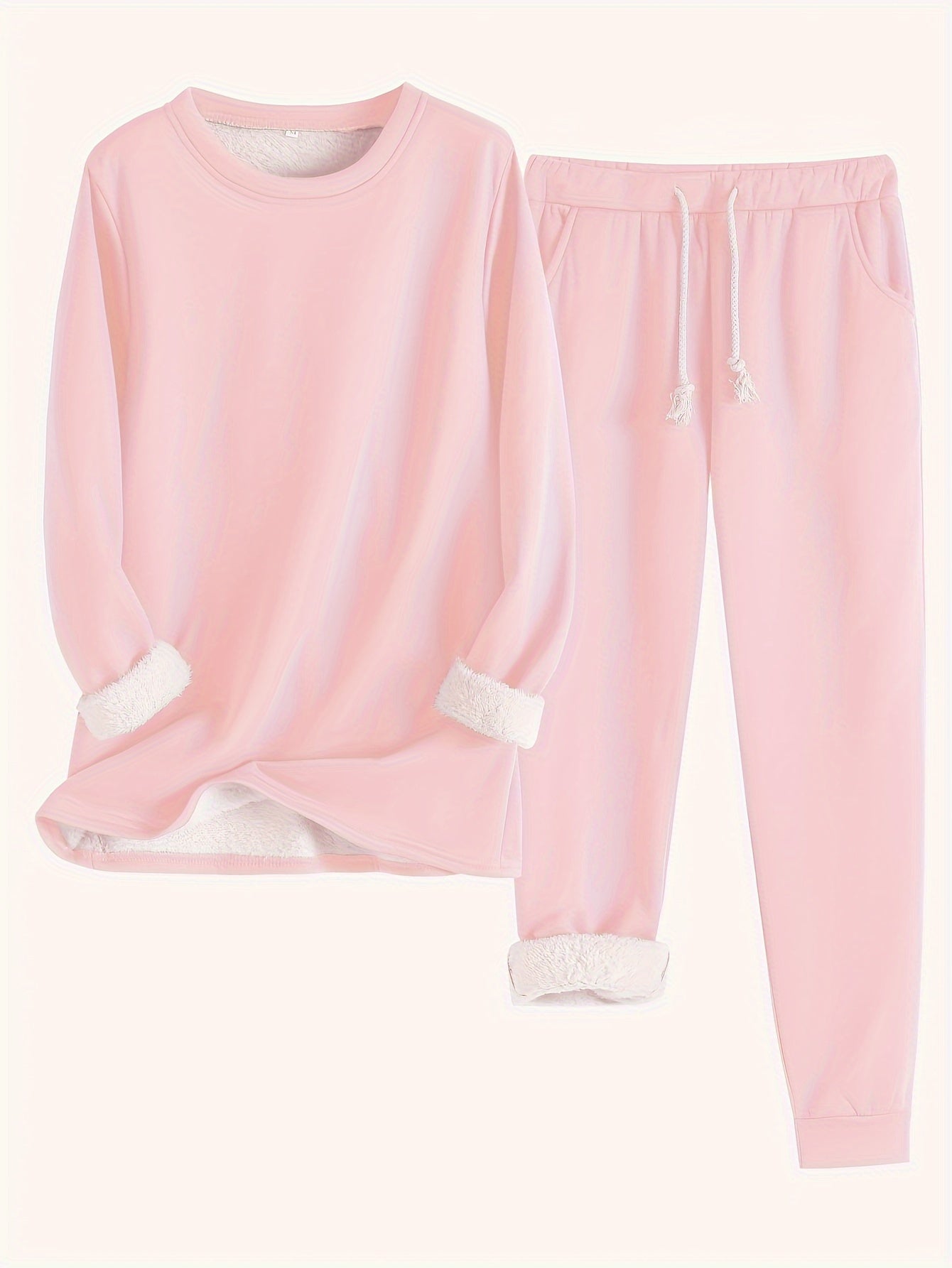 Isla | Ensemble thermique uni avec pull et survêtement