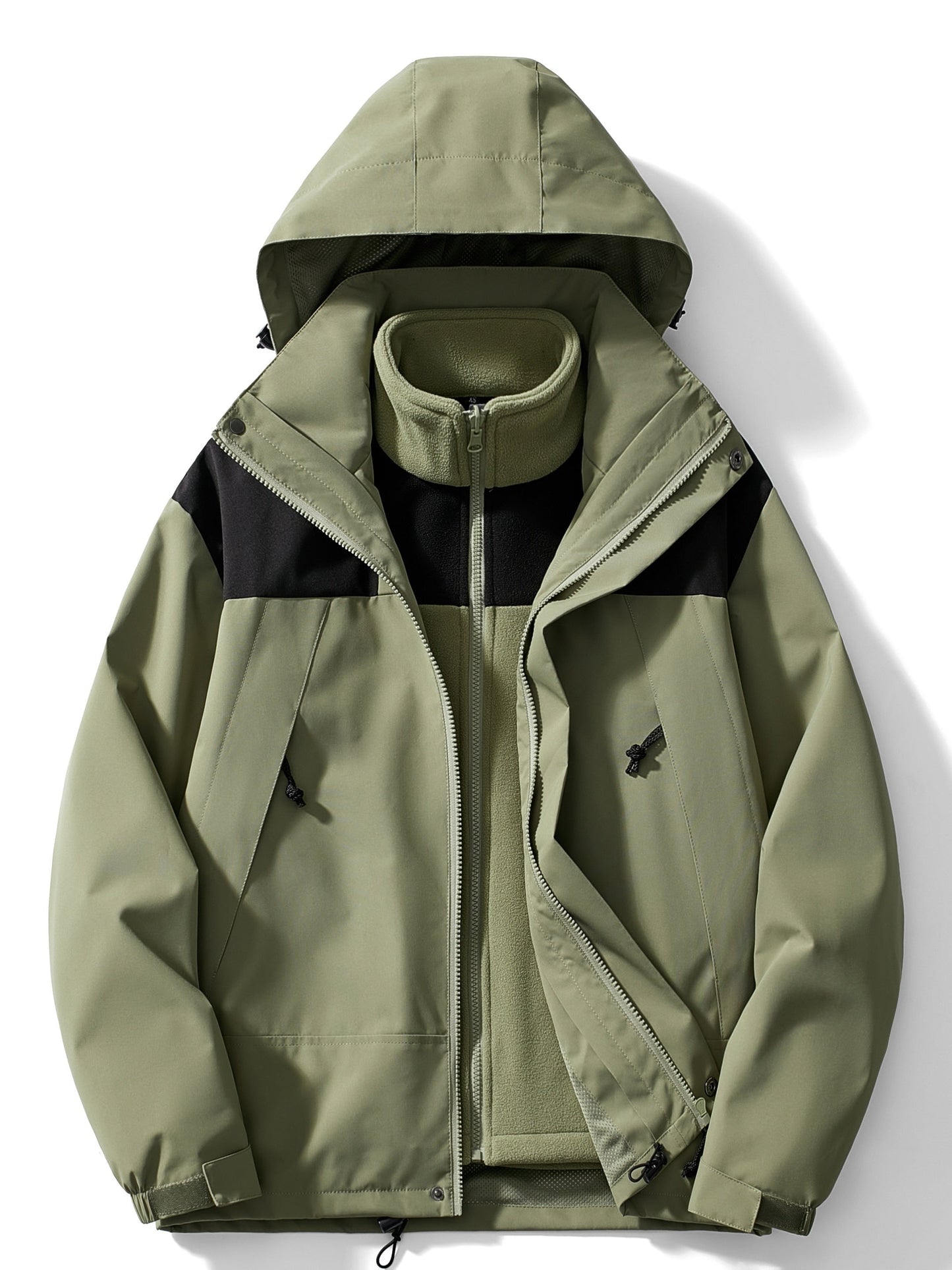 Zélie | Veste d'hiver polaire 3 en 1 avec capuche