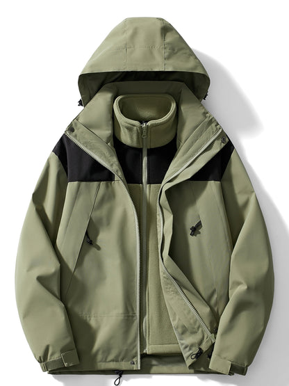 Zélie | Veste d'hiver polaire 3 en 1 avec capuche