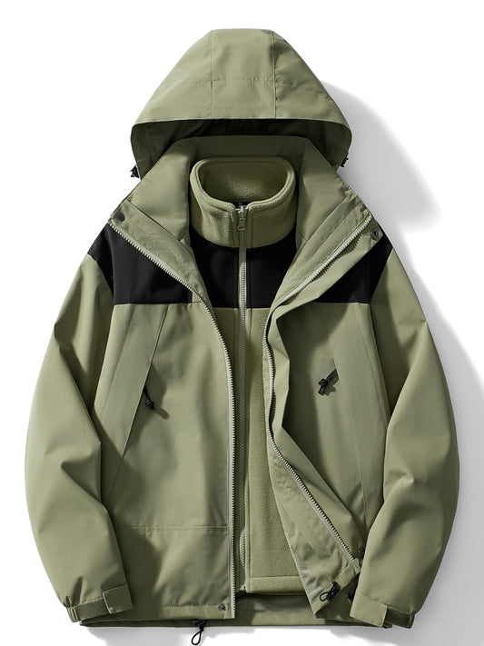 Zélie | Veste d'hiver polaire 3 en 1 avec capuche