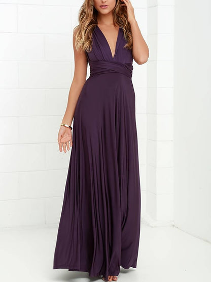 Elise - Robe Longue Stylisée Convertible