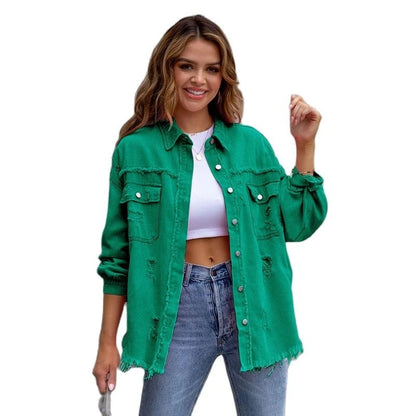 Victoria - veste en jean ample et élégante