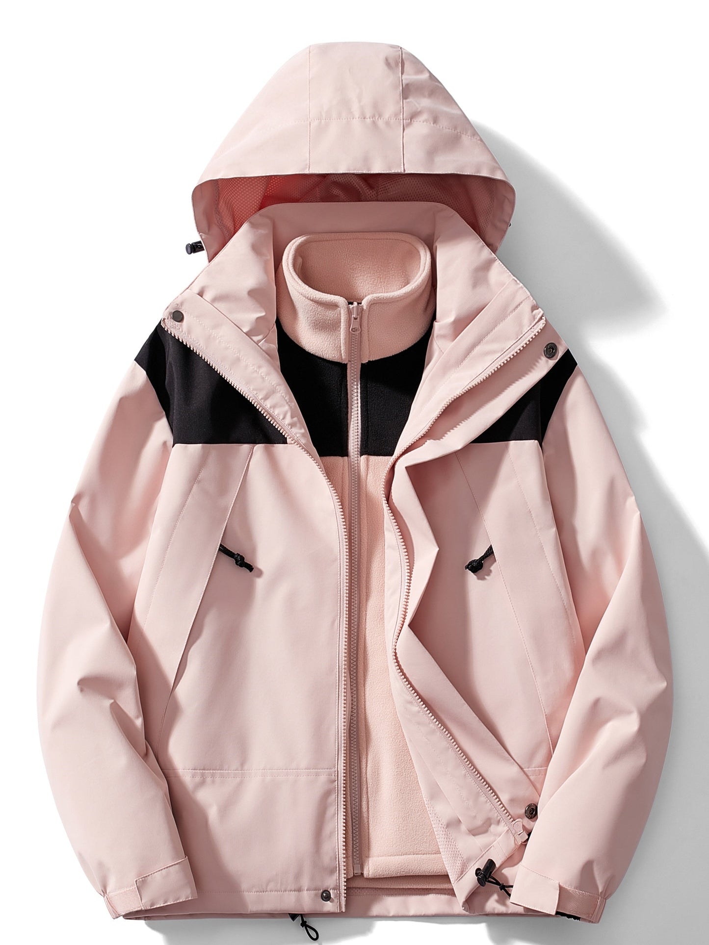 Zélie | Veste d'hiver polaire 3 en 1 avec capuche
