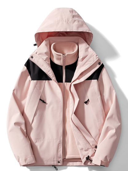 Zélie | Veste d'hiver polaire 3 en 1 avec capuche