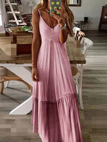 Sherie - Robe d'été longue, élégante et décontractée