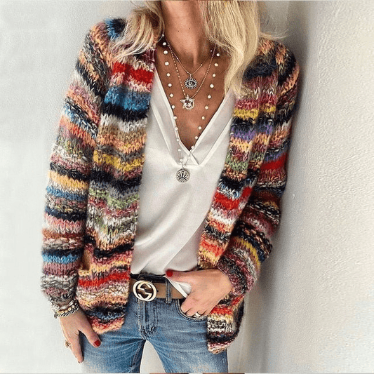 Elle&vire - gilet multicolore