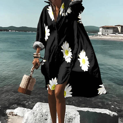 Armina -Knielong robe à imprimé unique