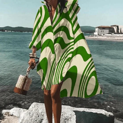 Armina -Knielong robe à imprimé unique