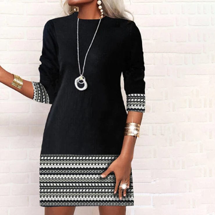 - Robe décontractée élégante avec imprimé