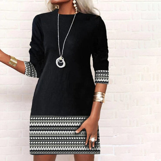 - Robe décontractée élégante avec imprimé