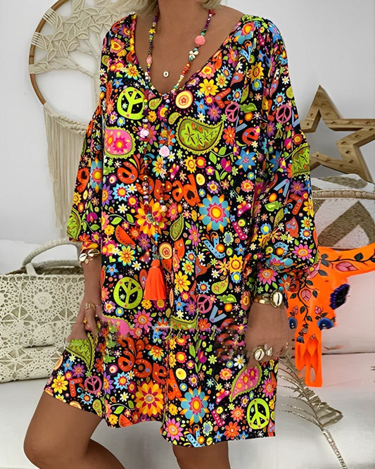 - Robes à pois multicolores élégantes