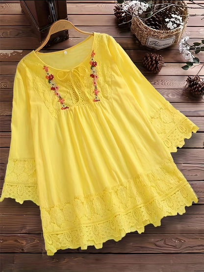 Tavo™ | Blouse Élégante en Dentelle Raffinée