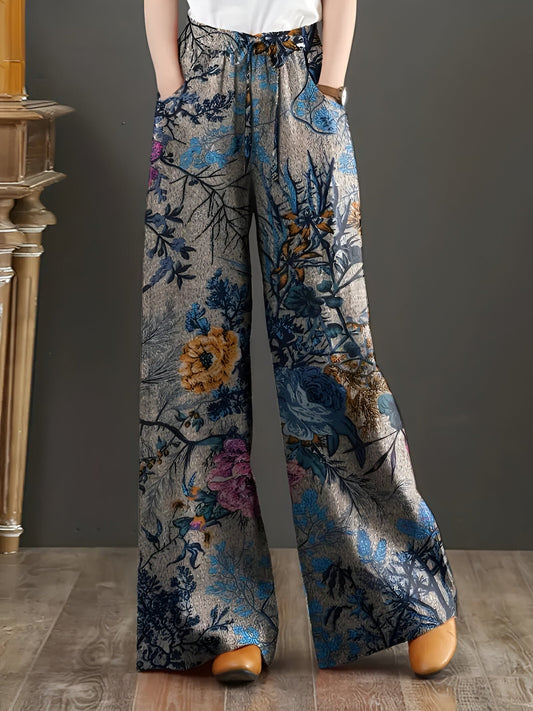 Honoria | Pantalon large à motif floral Effortless