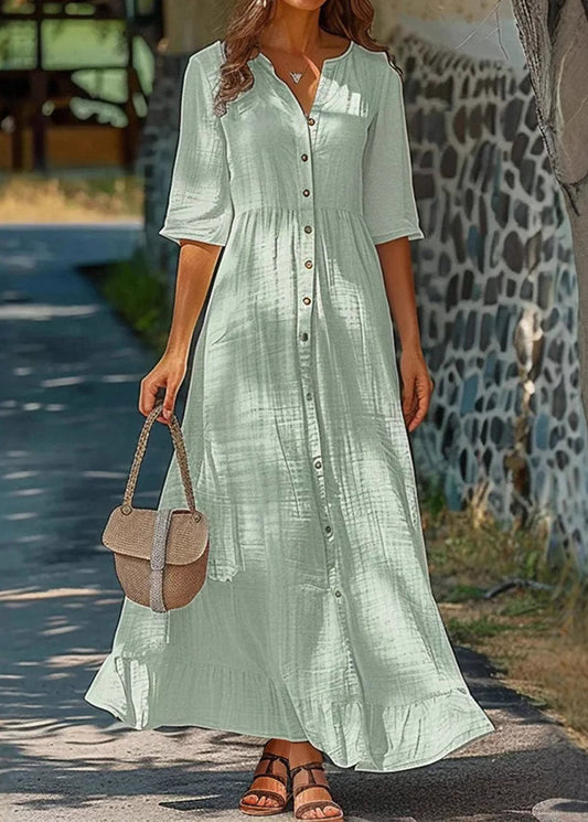 Polo en coton avec manches courtes et boutons