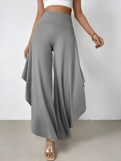 Daniella | Pantalon large à chemise asymétrique