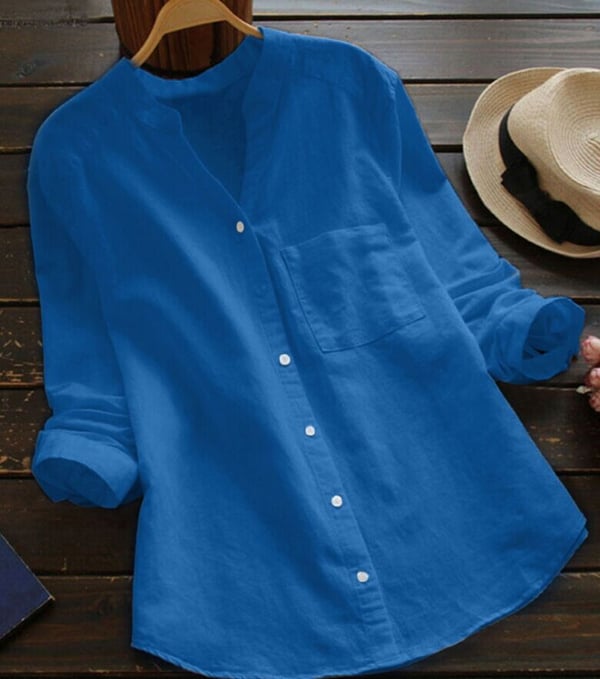 LEAH | Chemise ample et informelle en mélange lin/coton