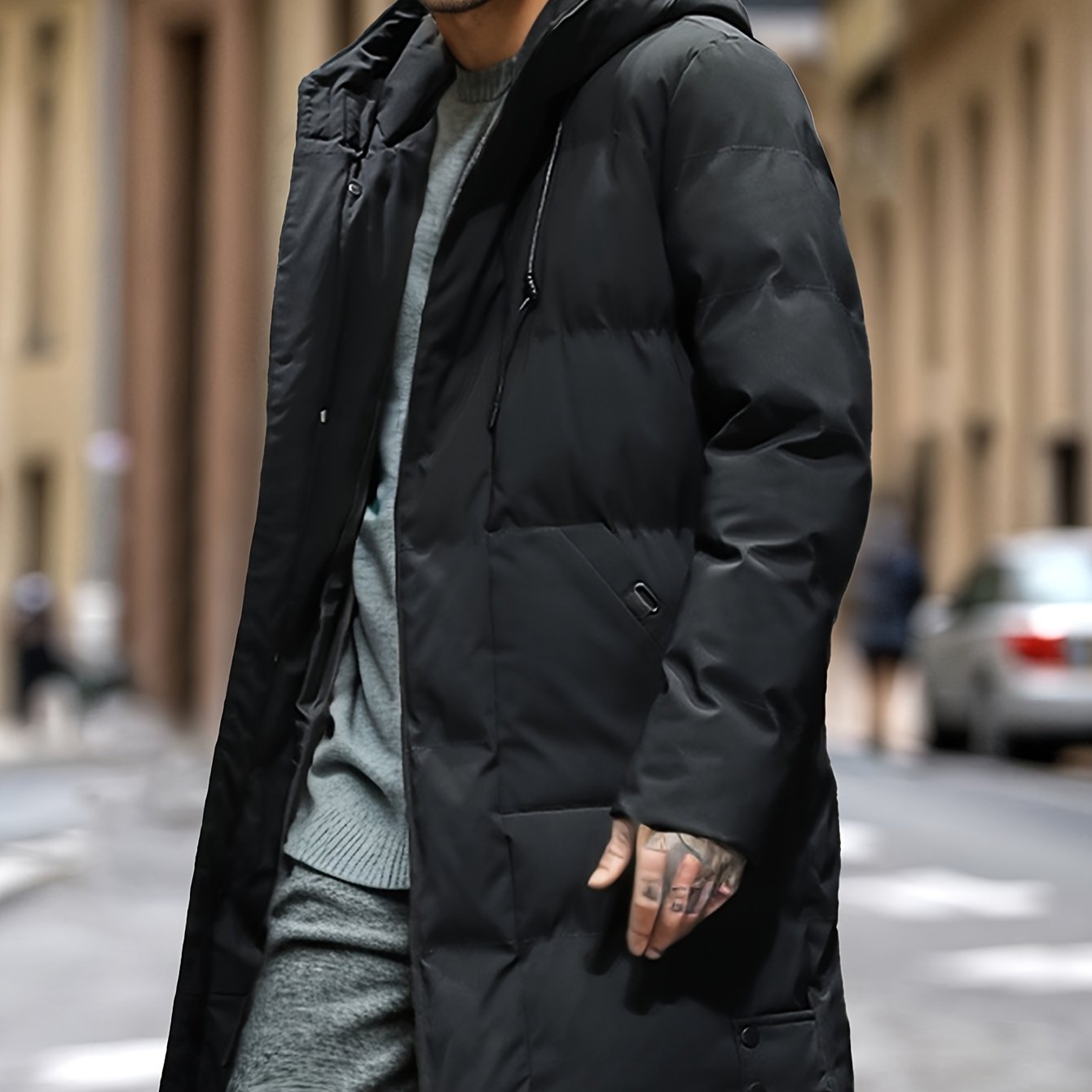 Tom | Polaire d'hiver chaude avec capuche et poches