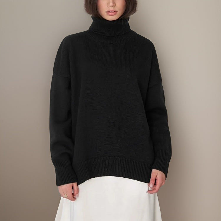 Danissa Pull à col roulé en tricot