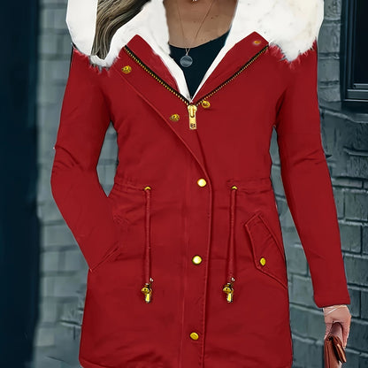 Lotte | Veste décontractée avec capuche et fausse fourrure