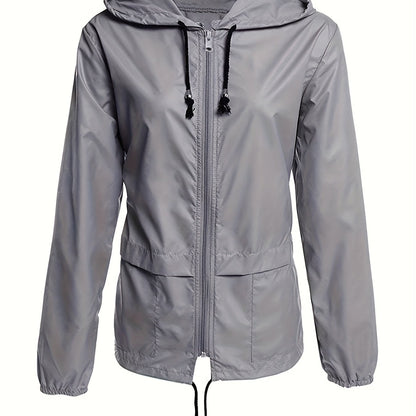 Eva | Coupe-vent à manches longues, couleur unie