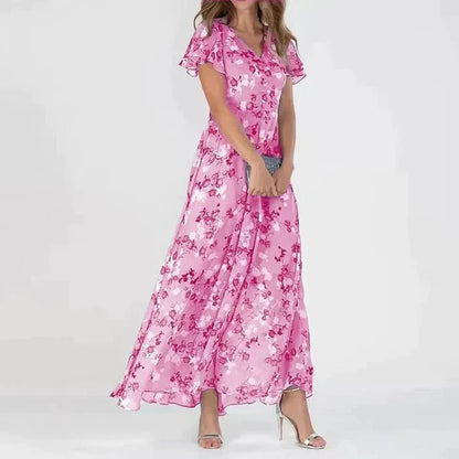 Victoria - Longue robe d'été à motif floral