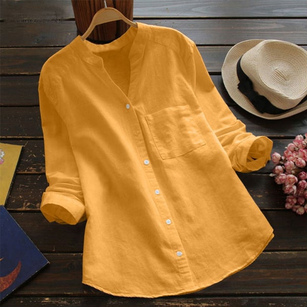 LEAH | Chemise ample et informelle en mélange lin/coton
