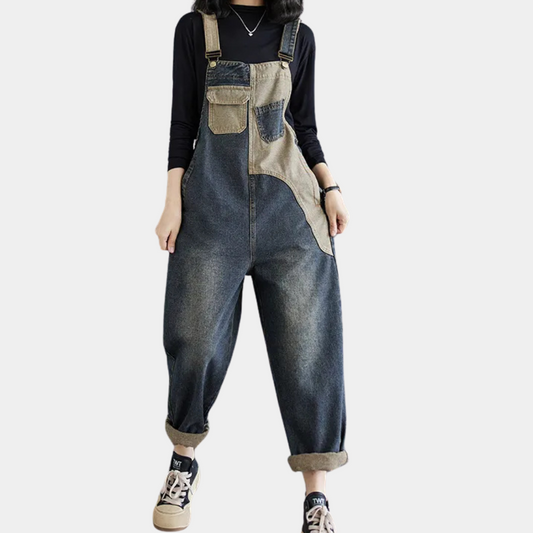 AGATA - Combinaison en denim sophistiquée pour femmes