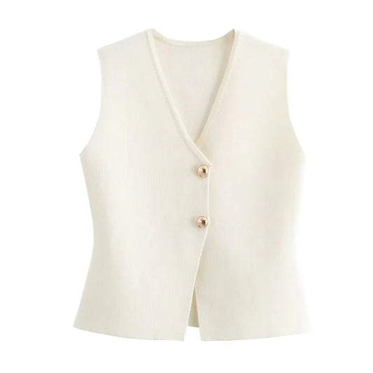 Cardigan avec boutons dorés