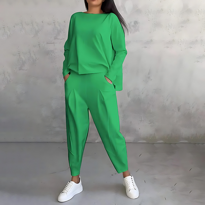 Mila - Ensemble confortable 2 pièces noir pour femme