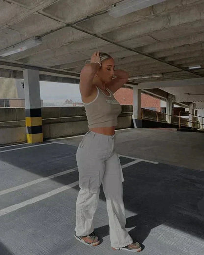 Nalua - Pantalon cargo décontracté pour femmes