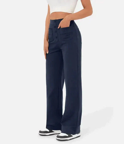 Pantalon à patte de boutonnage pour femmes