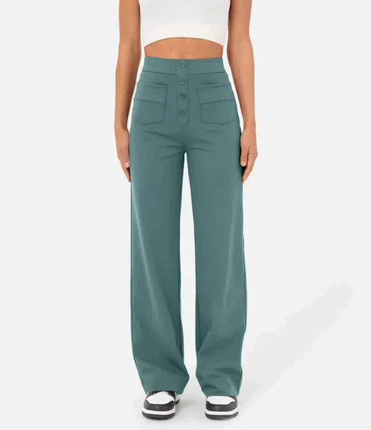 Pantalon à patte de boutonnage pour femmes
