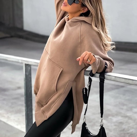 Amelia - Robe à Capuche Oversize pour Femmes