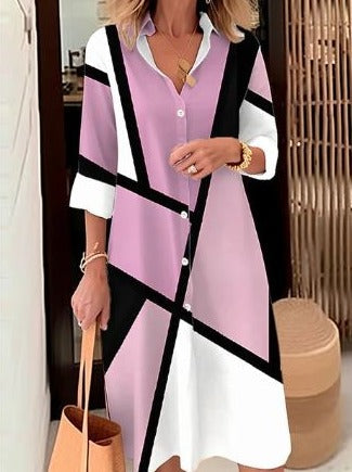 Amy - Élégante robe à manches longues