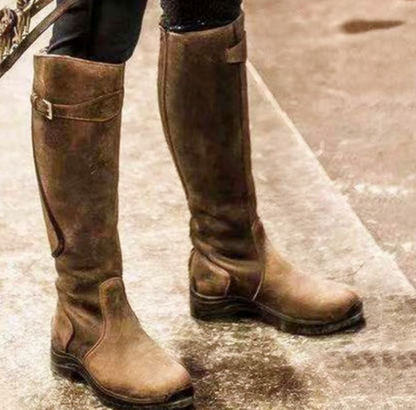 Megan - Bottes en cuir à coupe haute