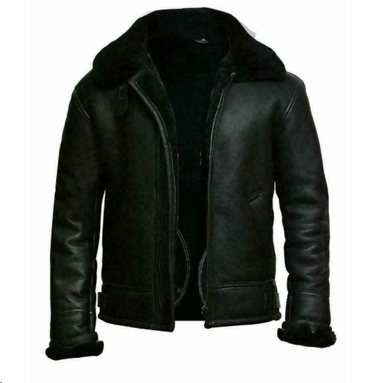 Veste en cuir confortable de style bomber pour hommes | Idéal pour toutes les saisons
