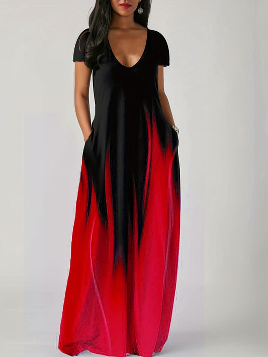 Robe décontractée à imprimé