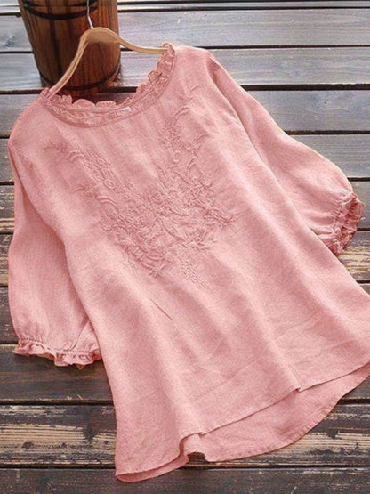 Roberta - Débardeur décontracté pour femmes avec broderie