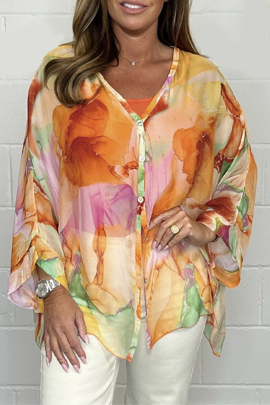 Amber | Blouse légère et élégante avec impression pour femmes