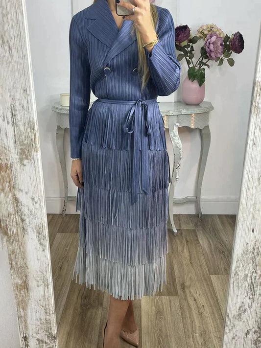 Leticia - Robe en dentelle avec dégradé de couleurs