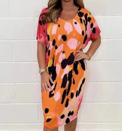 Cecile - Robe décontractée à imprimé léopard