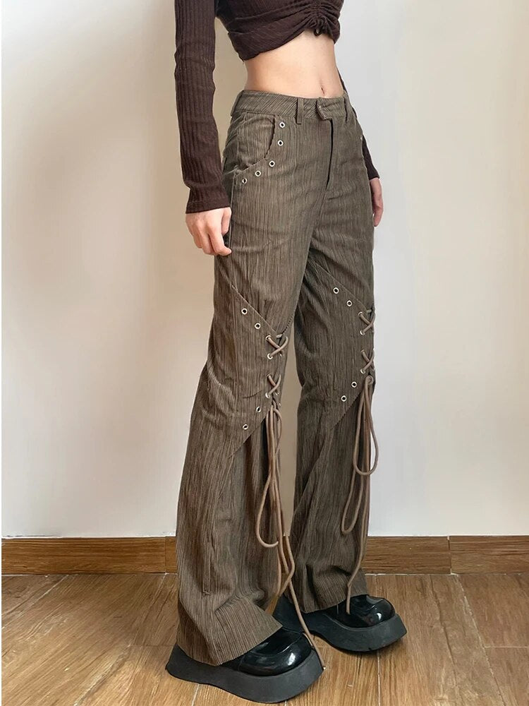 Gretha | Jean taille haute, jambe droite
