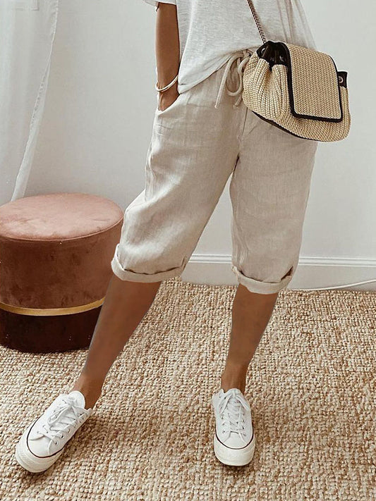 Pantalons en coton pour femmes