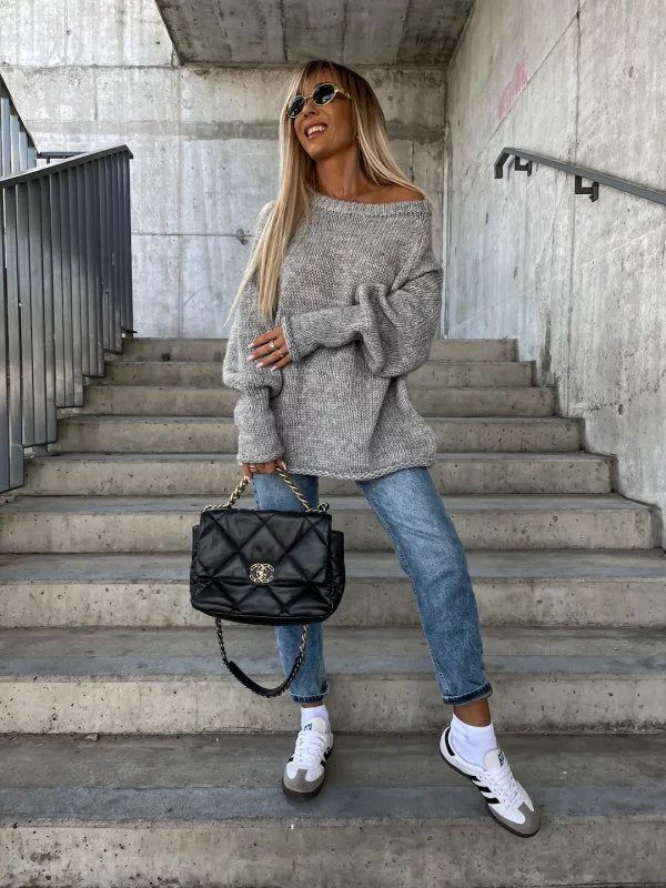 Uda Sweater | Pull décontracté à col large