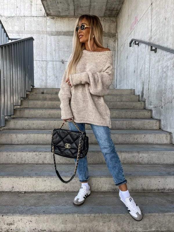 Uda Sweater | Pull décontracté à col large