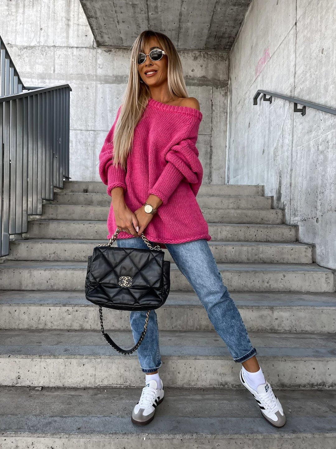 Uda Sweater | Pull décontracté à col large