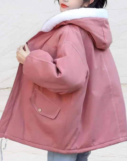 Veste pour femmes avec doublure en polaire et capuche