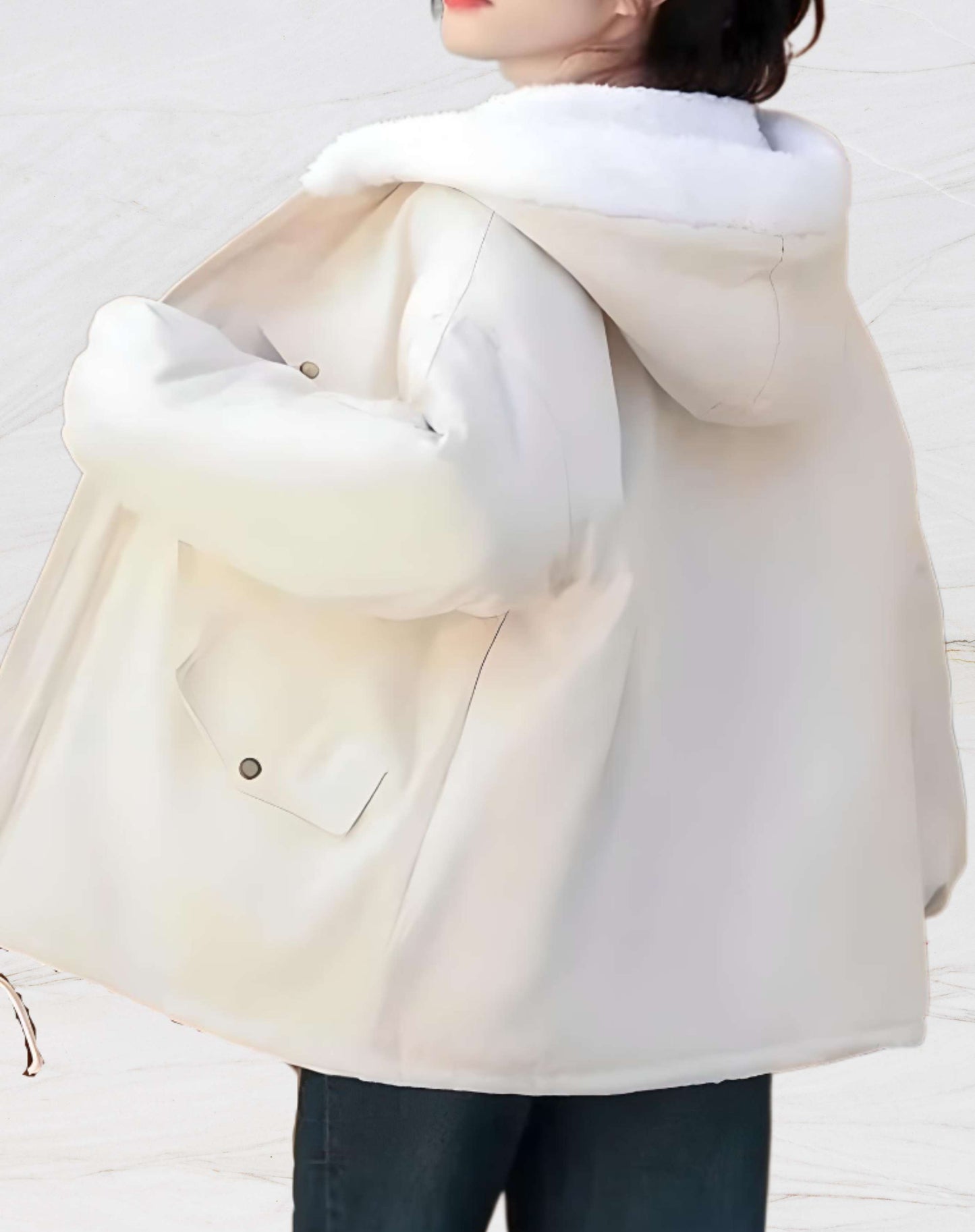Veste pour femmes avec doublure en polaire et capuche