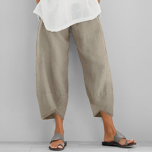 Pantalon décontracté en lin pour femmes - Judit